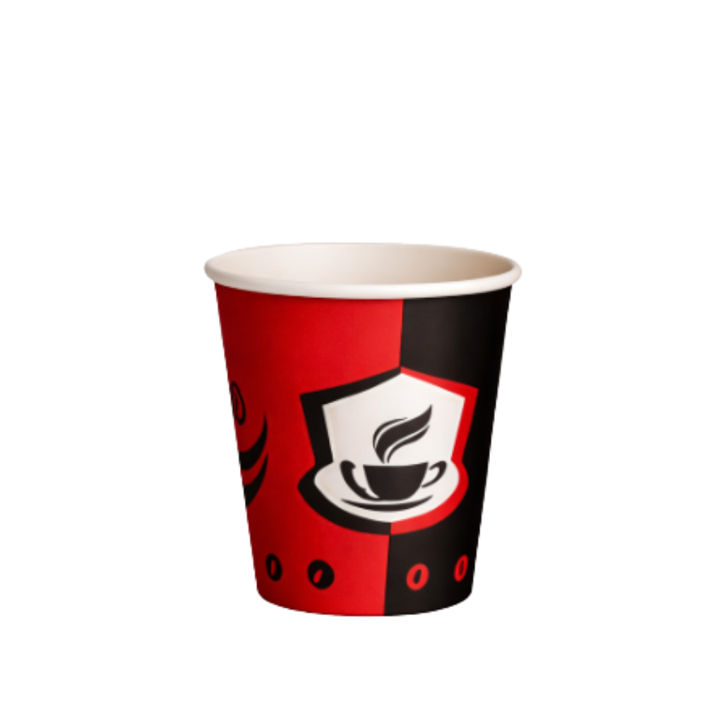 7 OZ DESENLİ KARTON BARDAK 50'Lİ