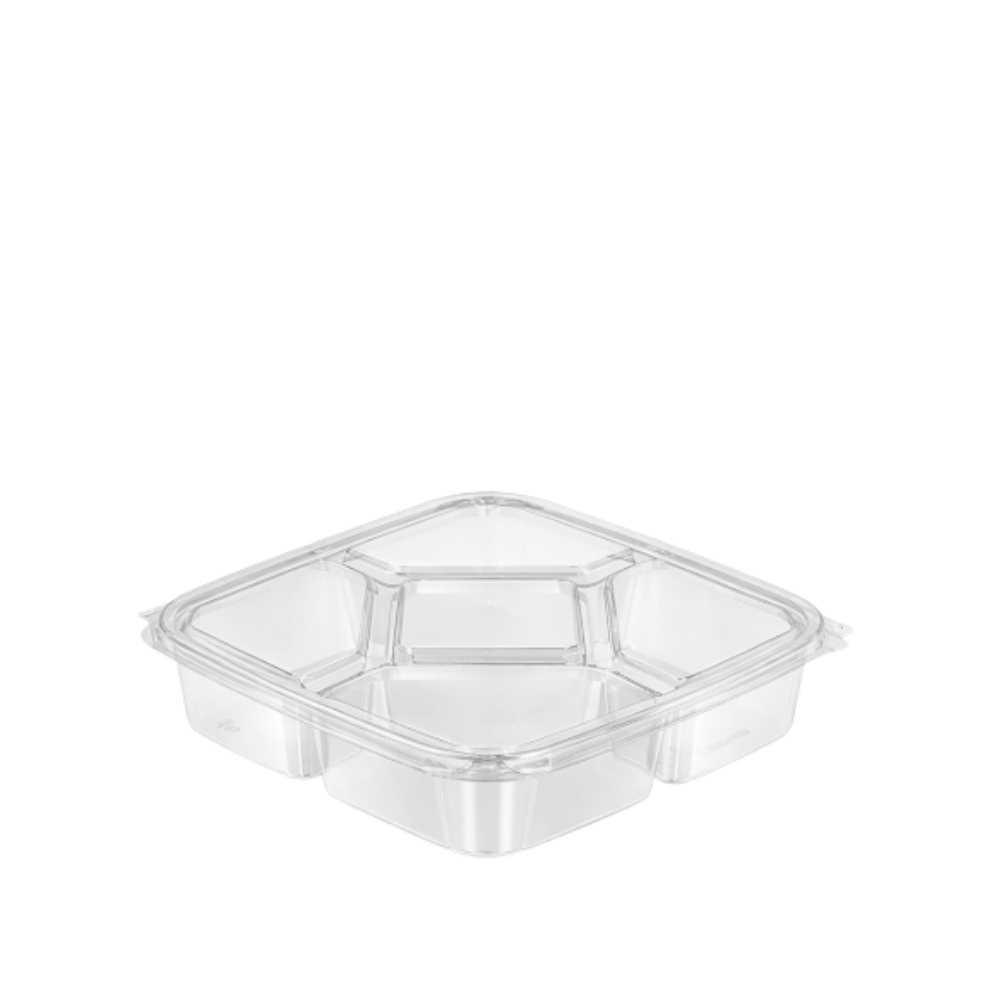 5 BÖLMELİ ÇEREZ KABI H:30 KENDİNDEN KAPAKLI 50'Lİ