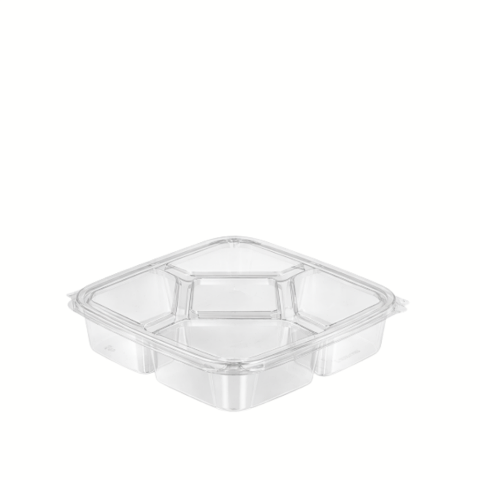 5 BÖLMELİ ÇEREZ KABI H:30 KENDİNDEN KAPAKLI 50'Lİ