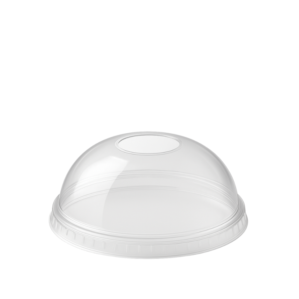 Ø95 DELİKLİ BOMBE KAPAK PET ŞEFFAF 50'Lİ