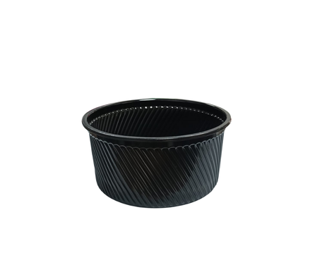 14 OZ ÇORBA KASE PP SİYAH GÖVDE 100'LÜ