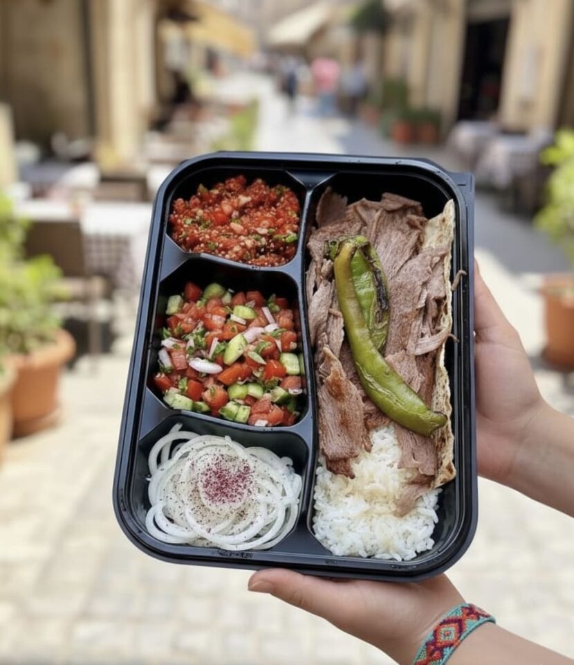 KEBAP AMBALAJ 4B SET SİYAH ALT ŞEFFAF KAPAK PP 100'LÜ